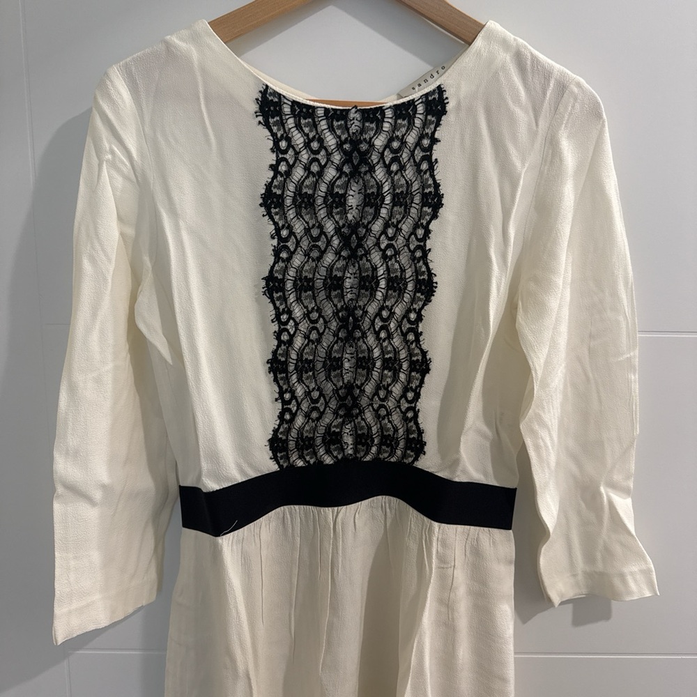 Sandro Paris White Dress